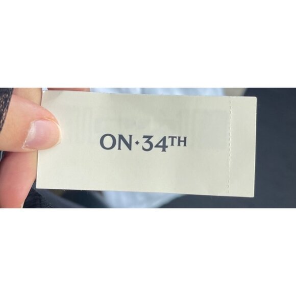 On 34Th Puff Ruffle Sleeve Boho Top Size L NWT Witchy Fairy Grunge Whimsigoth - Picture 8 of 11